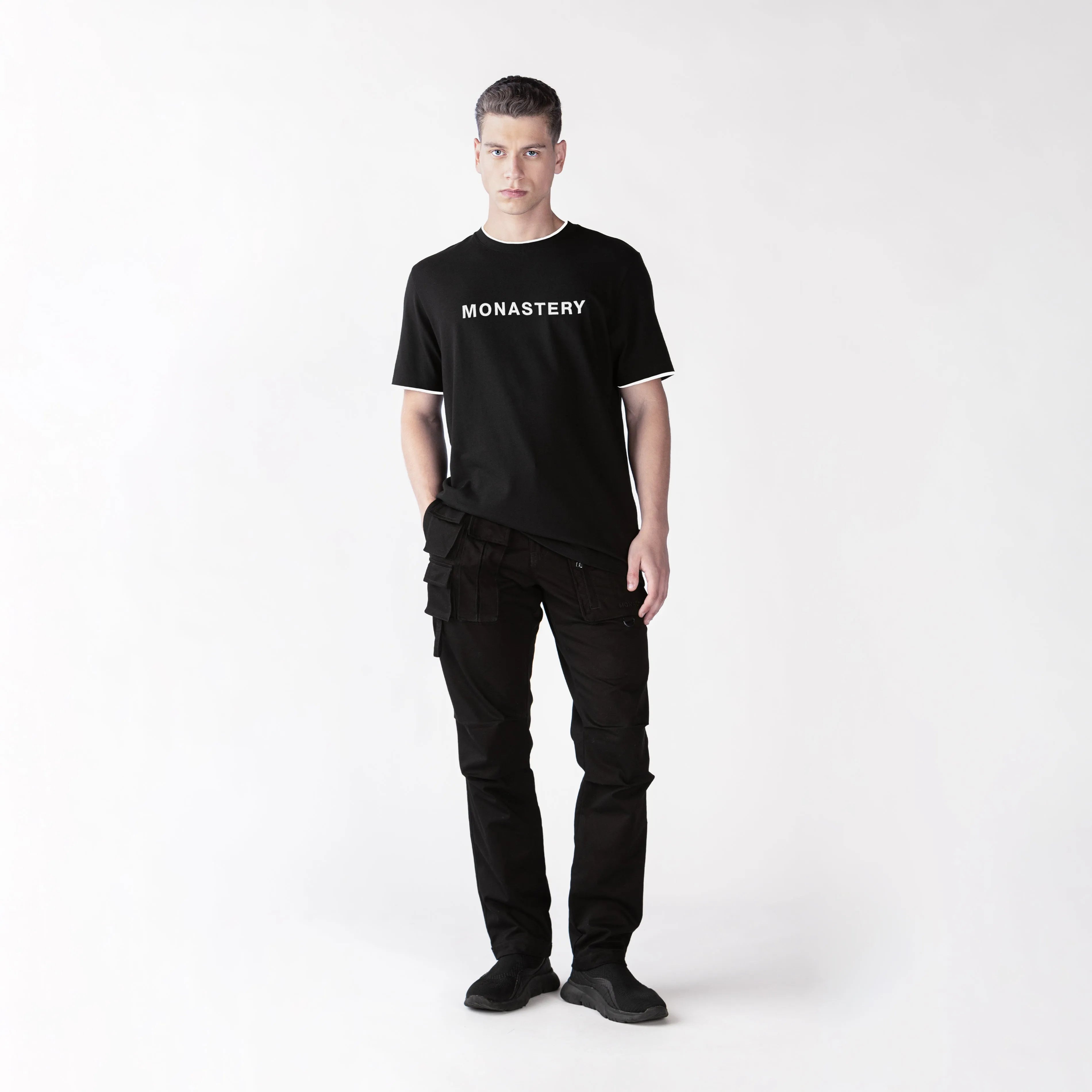 JYRON T-SHIRT MEN BLACK