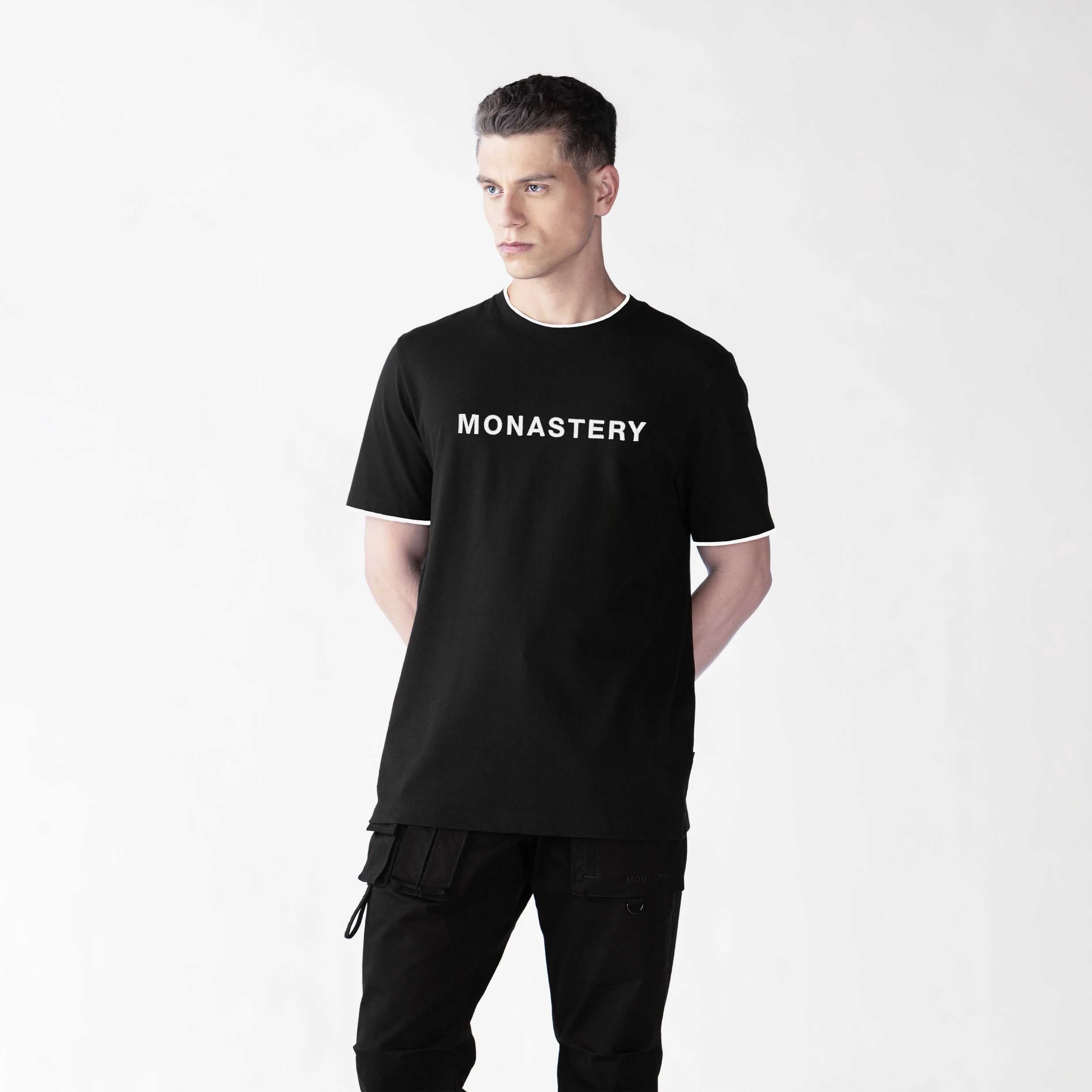 JYRON T-SHIRT MEN BLACK
