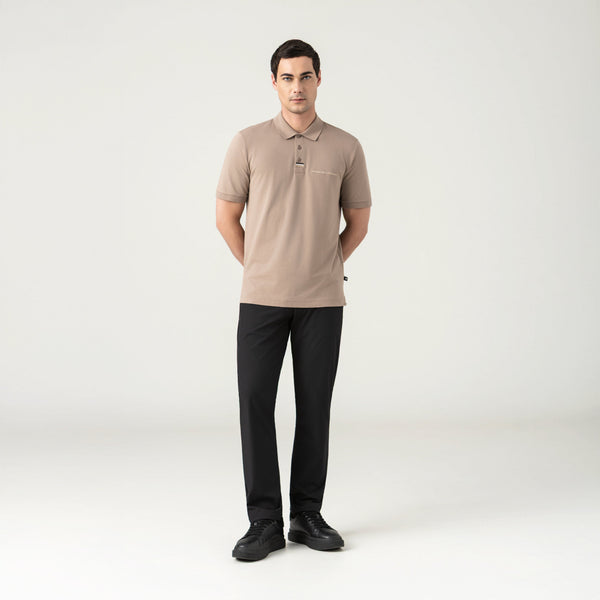 AKHAL POLO MEN TAUPE GRAY · otra vista