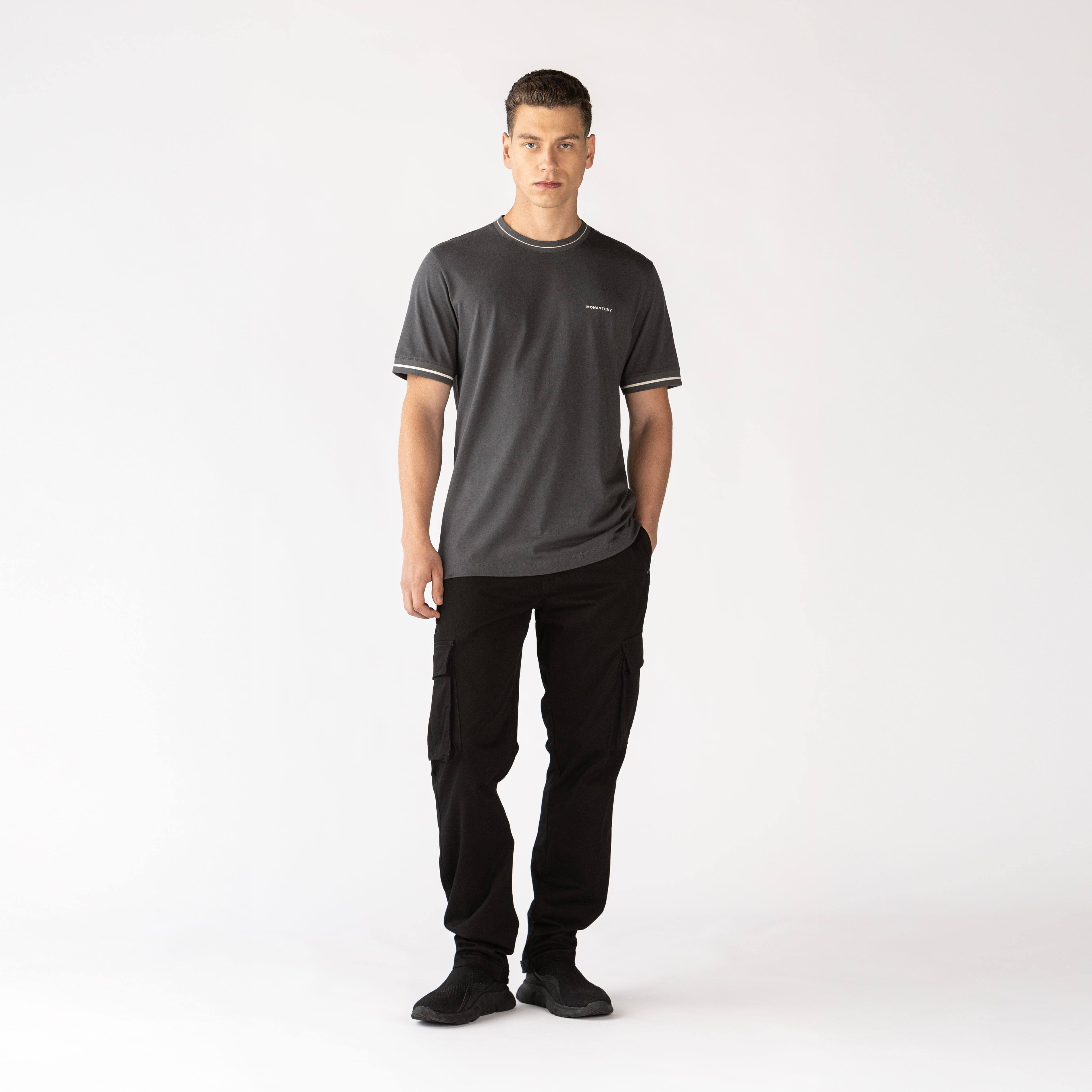 WINEHILL T-SHIRT MEN BLACK OYSTER