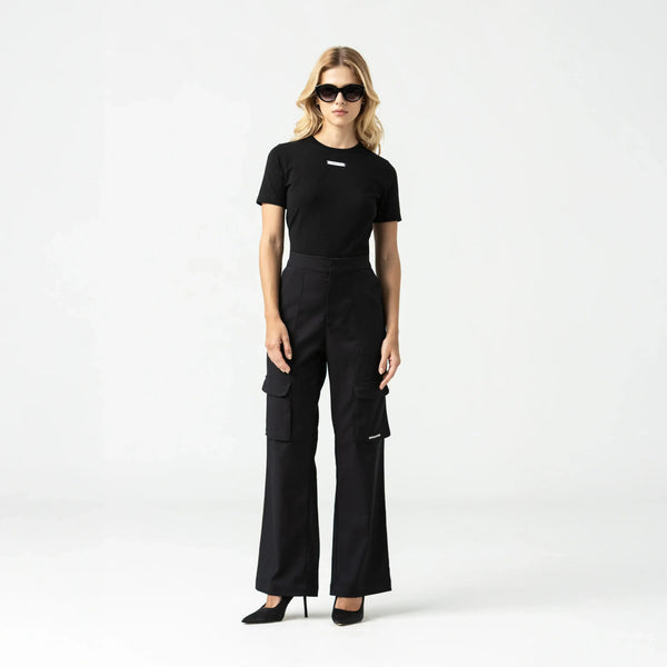 AKBAR T-SHIRT WOMEN BLACK METEORITE · otra vista