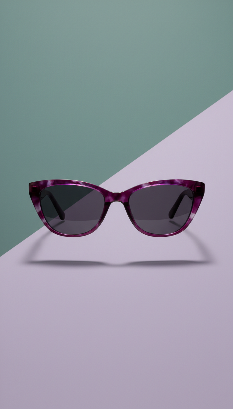 Gafas cat-eye acetato amatista