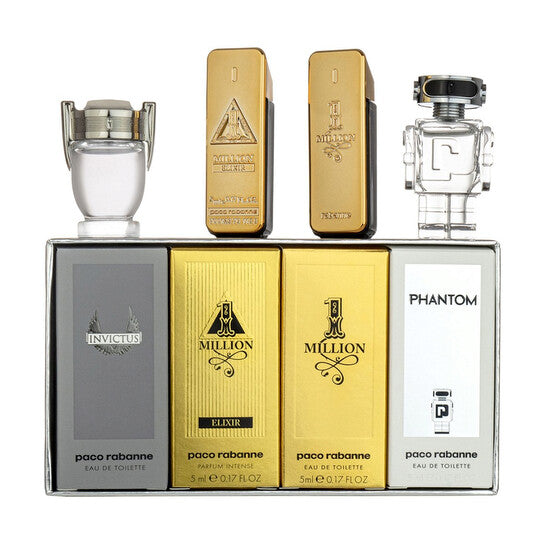 Mini set de regalo para hombre con 4 fragancias