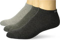 SHORT SOLID SOCKS (3 PCS) / DARK GREY HTHR