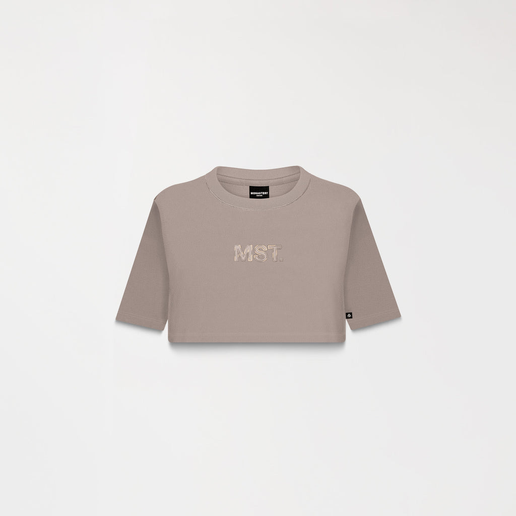 AMAL CROP TOP WOMEN TAUPE GRAY