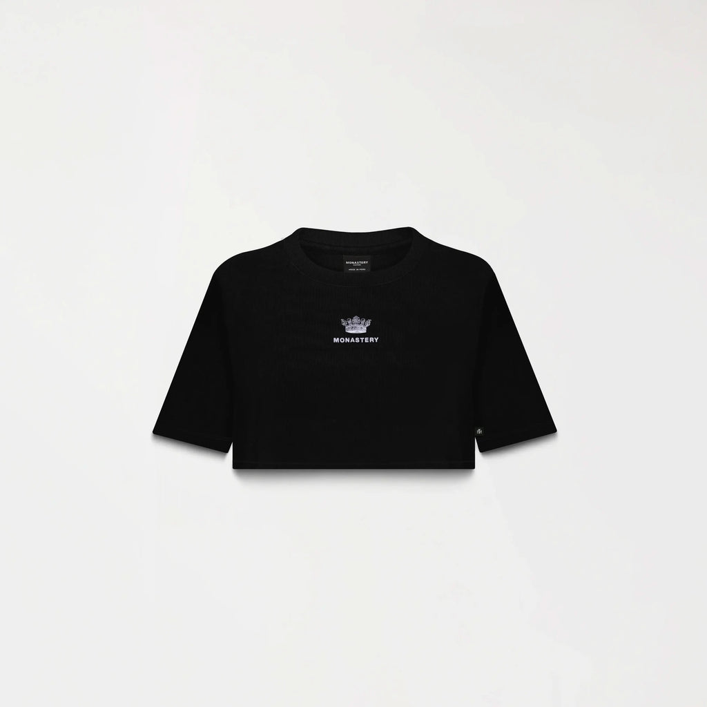 APHRA CROP TOP WOMEN BLACK METEORITE L/G