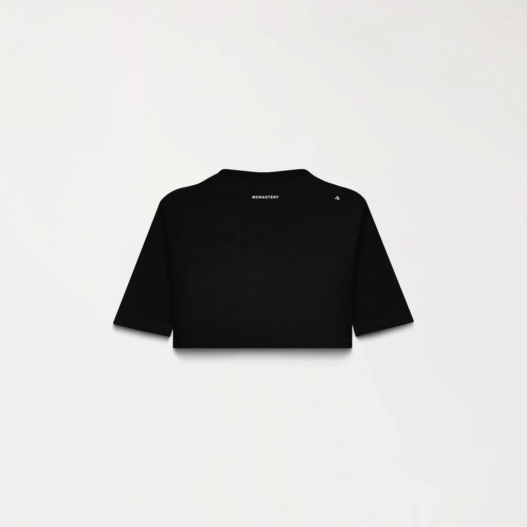 APHRA CROP TOP WOMEN BLACK METEORITE L/G