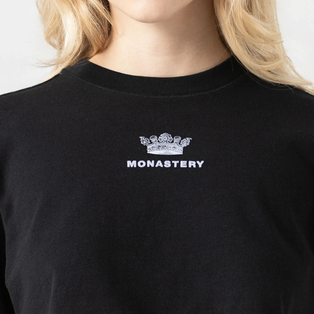 APHRA CROP TOP WOMEN BLACK METEORITE L/G