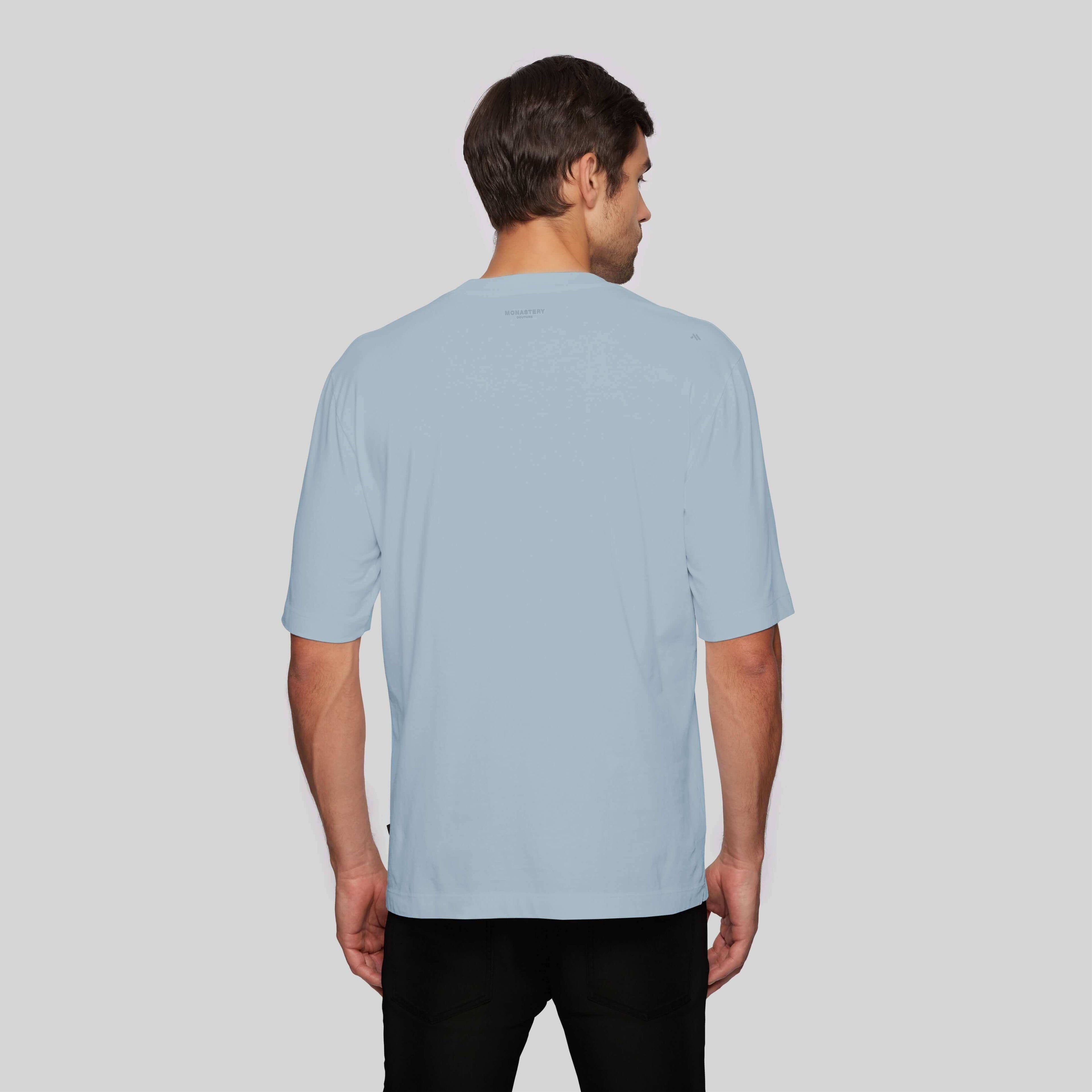 AQUILES BABY BLUE T-SHIRT OVERSIZE - Monastery