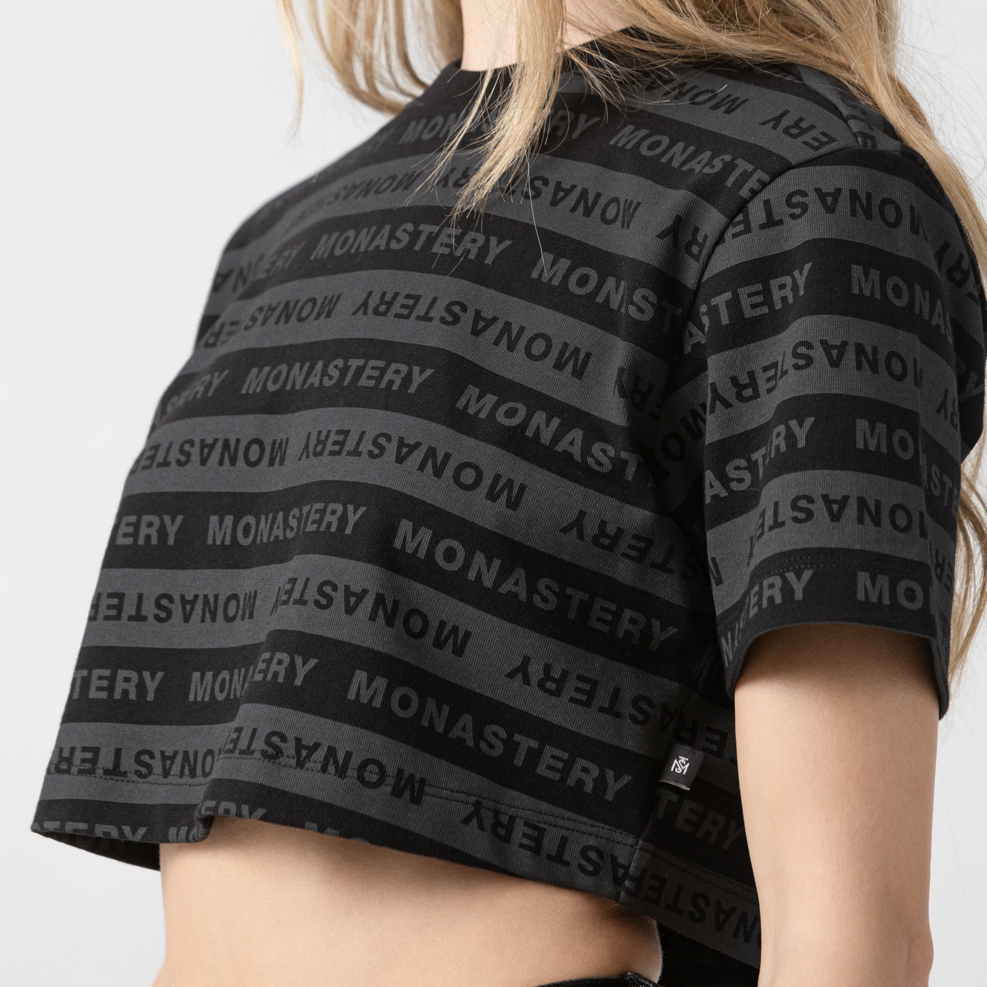 ASH CROP TOP WOMEN BLACK