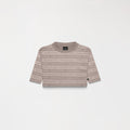 ASH CROP TOP WOMEN TAUPE GRAY