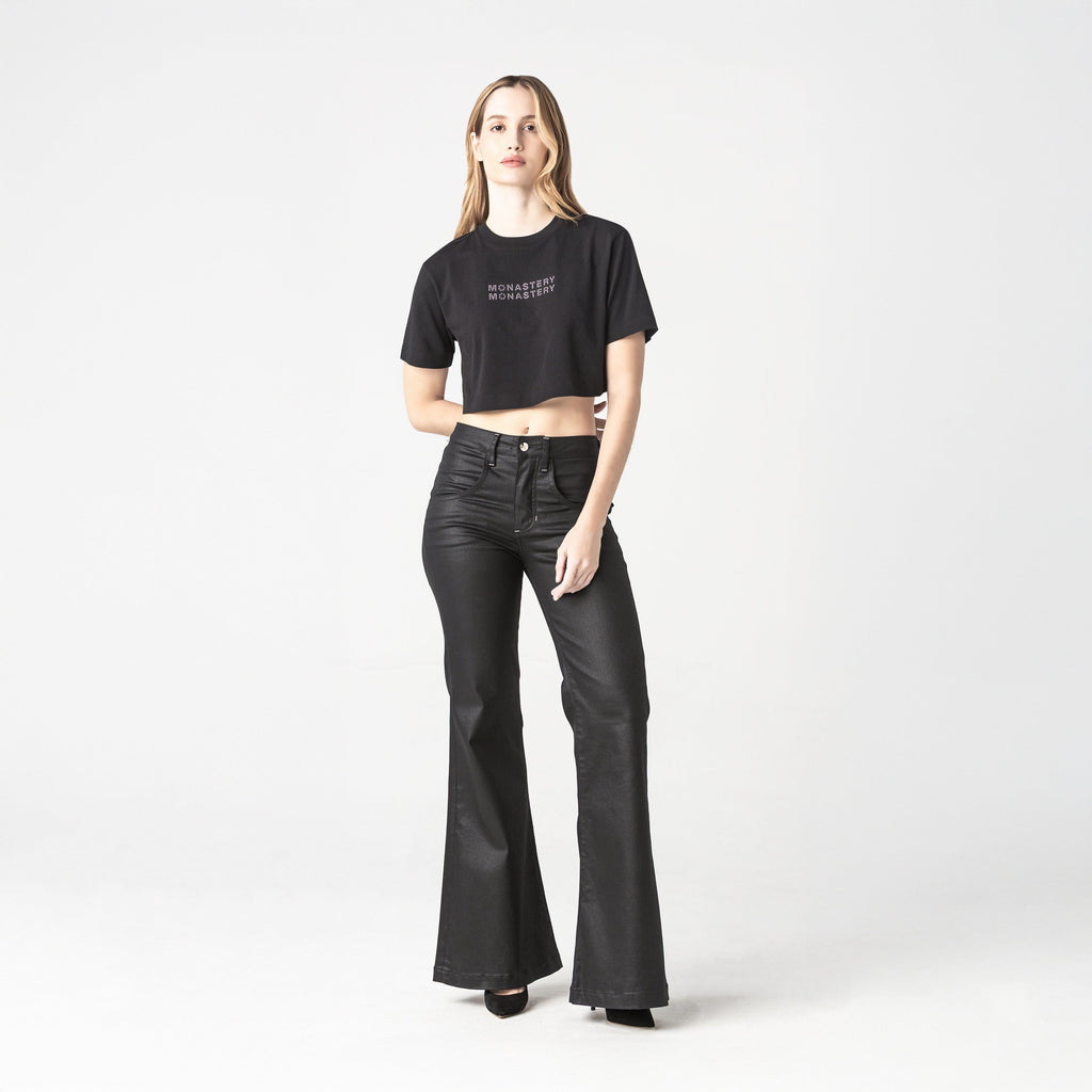 BAOSHE CROP TOP WOMEN BLACK