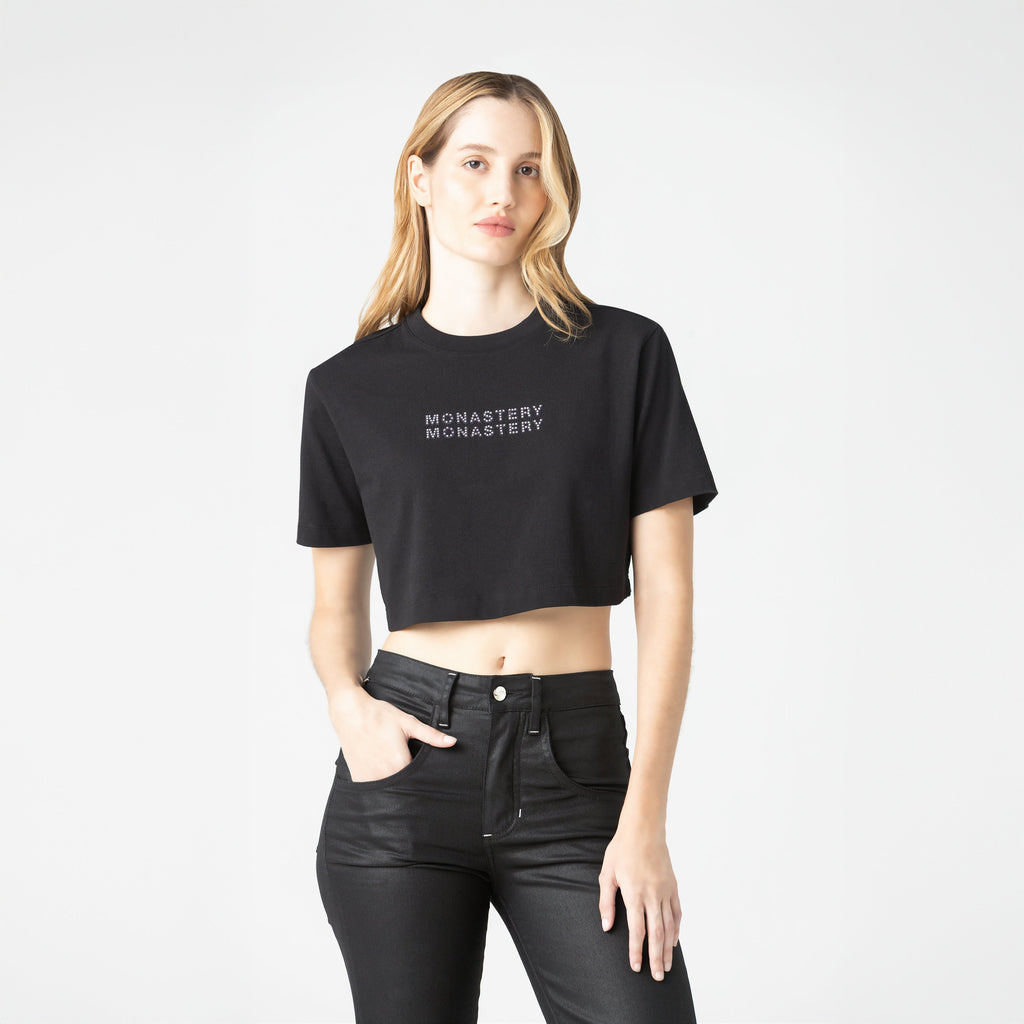 BAOSHE CROP TOP WOMEN BLACK