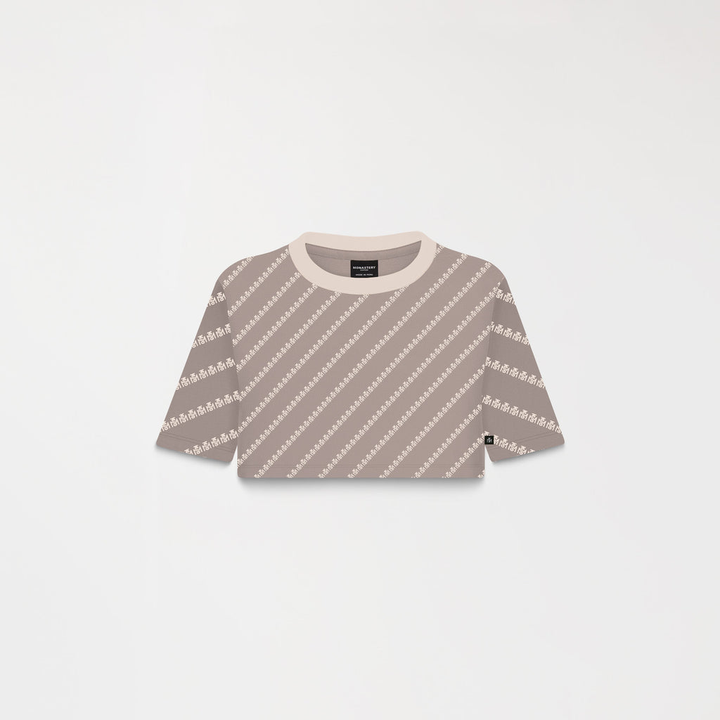 BRITANIA CROP TOP WOMEN TAUPE GRAY