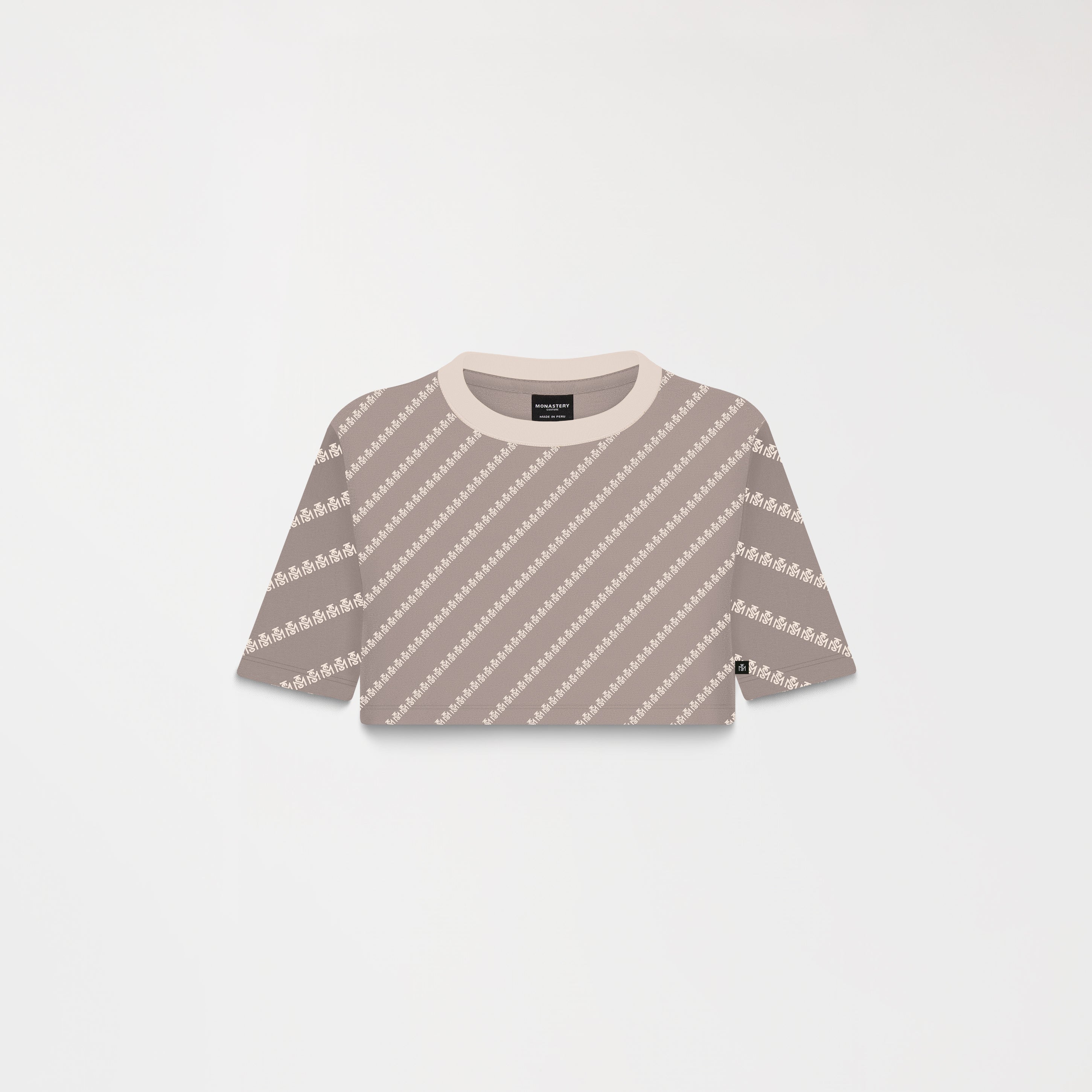 BRITANIA CROP TOP WOMEN TAUPE GRAY