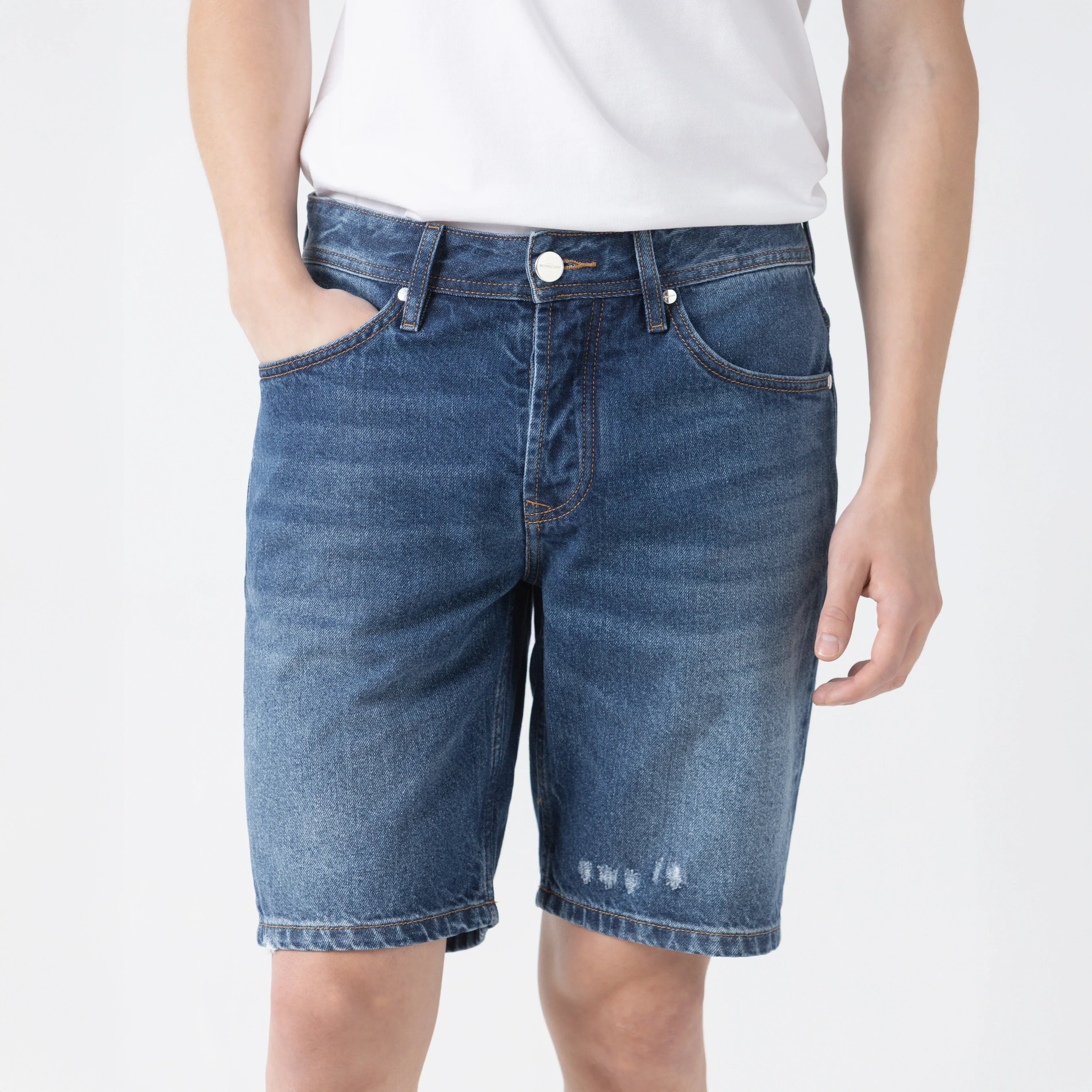 BROOME DENIM SHORT MEN BLUE DENIM