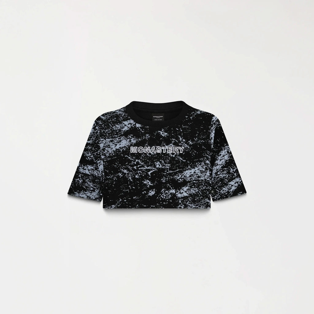 BRYNN CROP TOP WOMEN BLACK METEORITE L/G