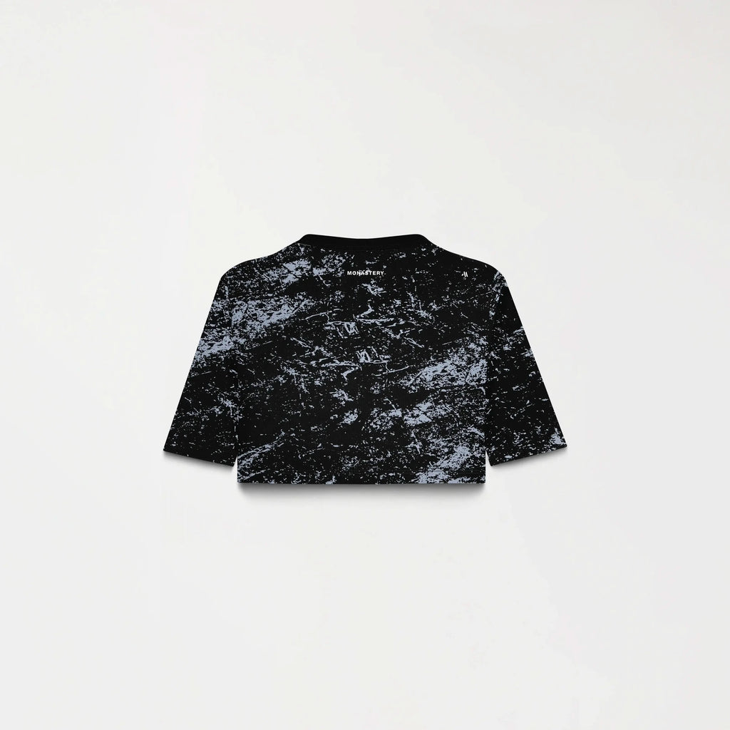 BRYNN CROP TOP WOMEN BLACK METEORITE L/G