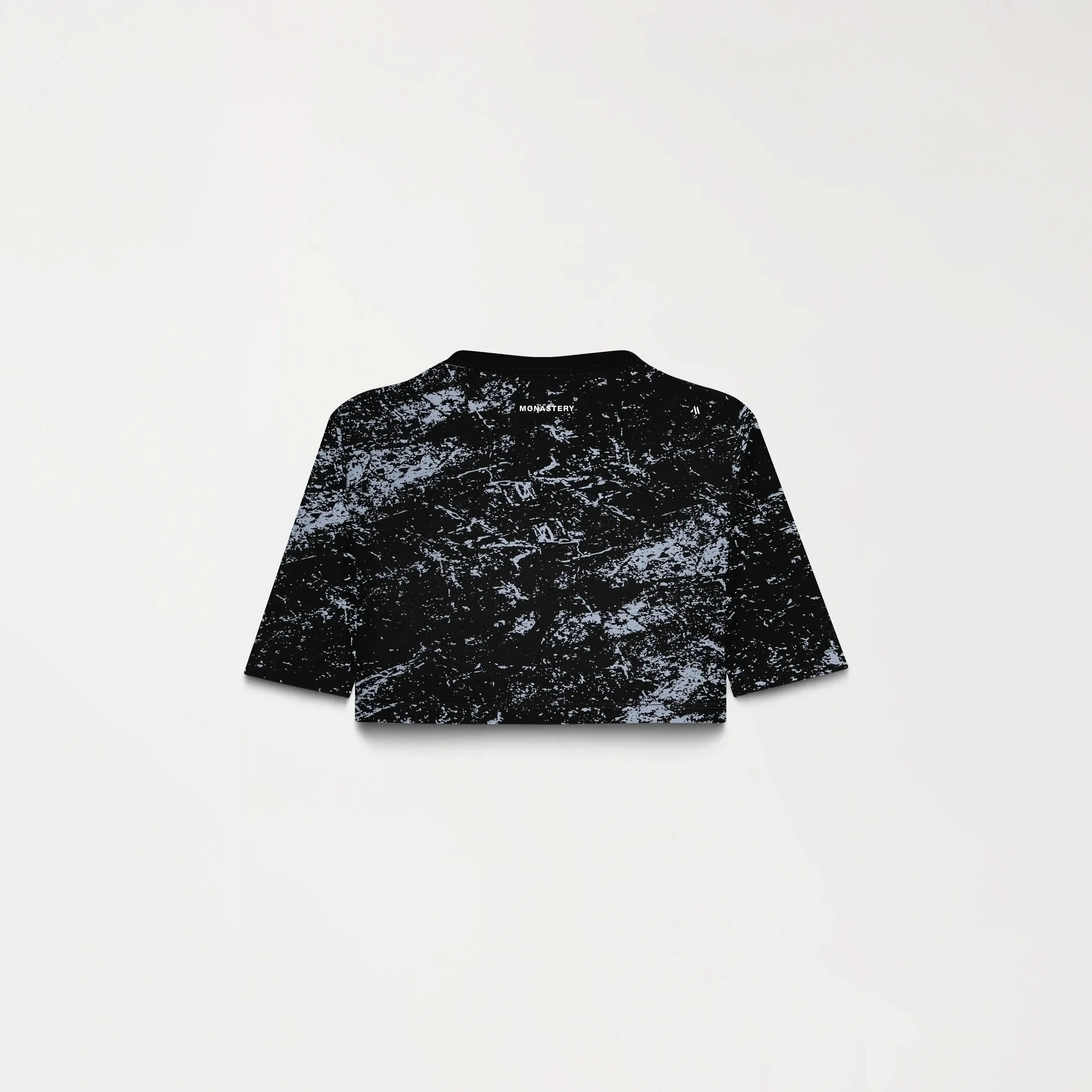 BRYNN CROP TOP WOMEN BLACK METEORITE L/G