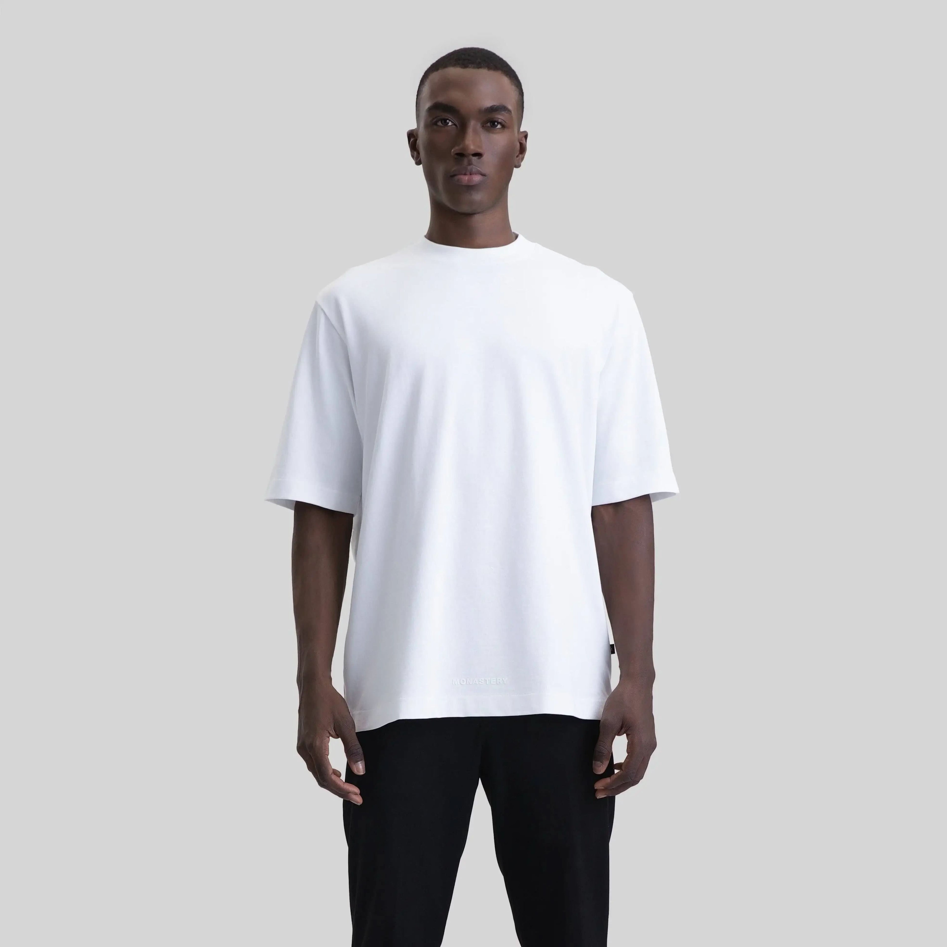 CRESCENT T-SHIRT OVERSIZE WHITE - Monastery