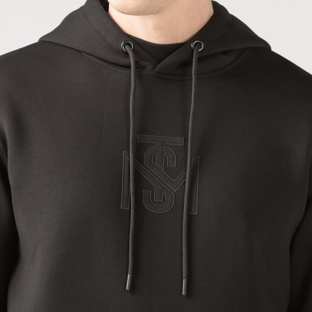 CROW HOODIE MEN BLACK