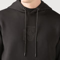 CROW HOODIE MEN BLACK