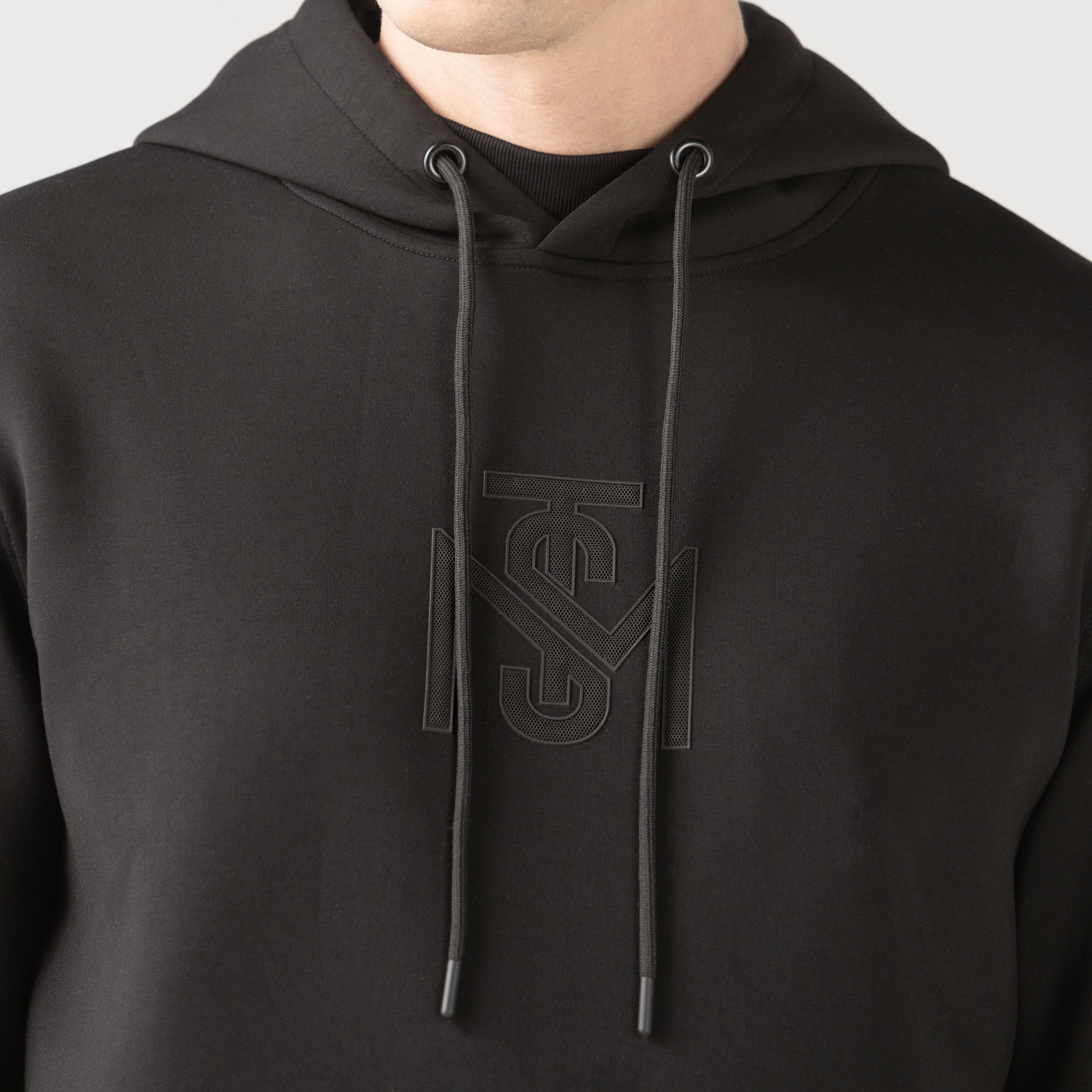 CROW HOODIE MEN BLACK