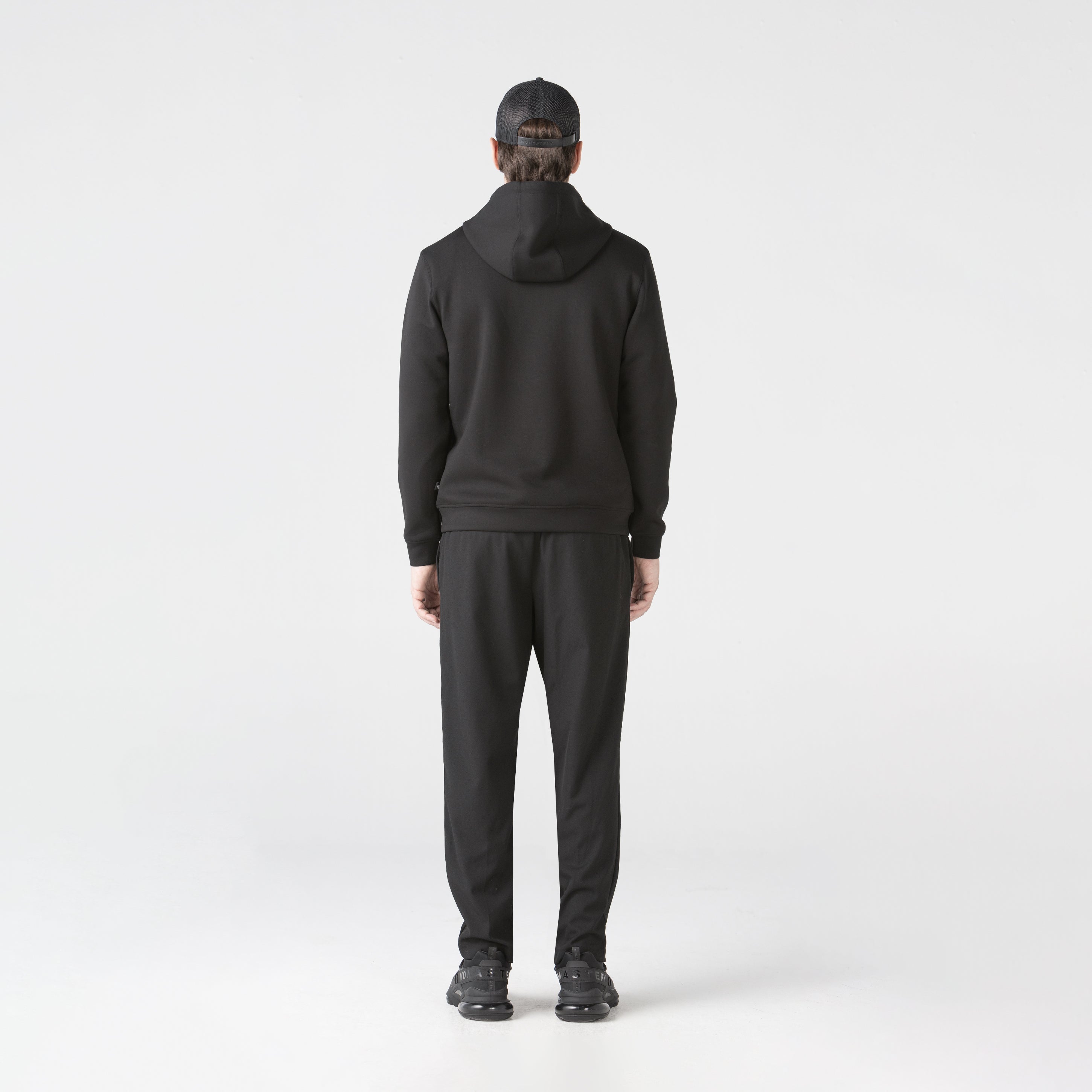 CROW HOODIE MEN BLACK