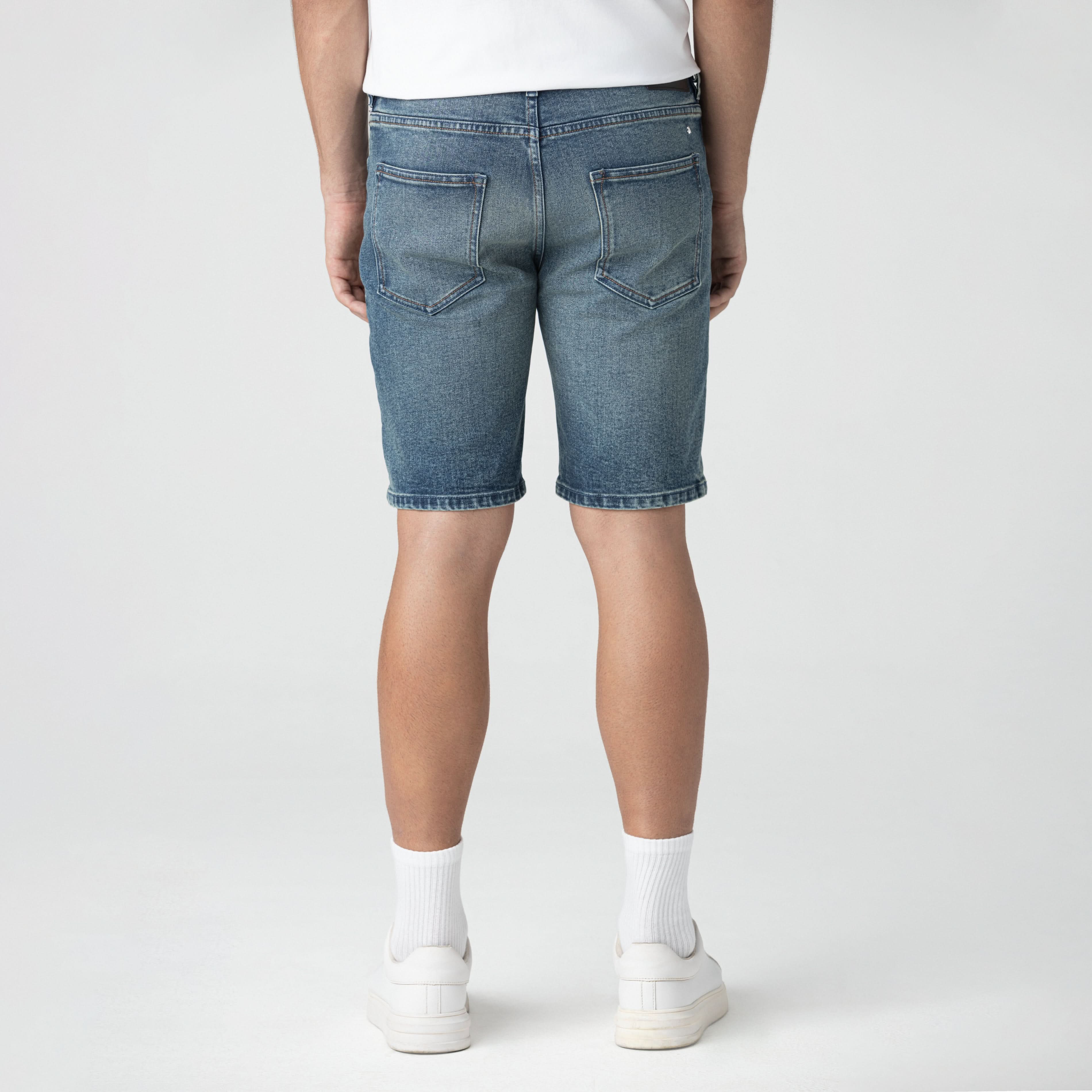 DOMINOR DENIM SHORT MEN BLUE DENIM
