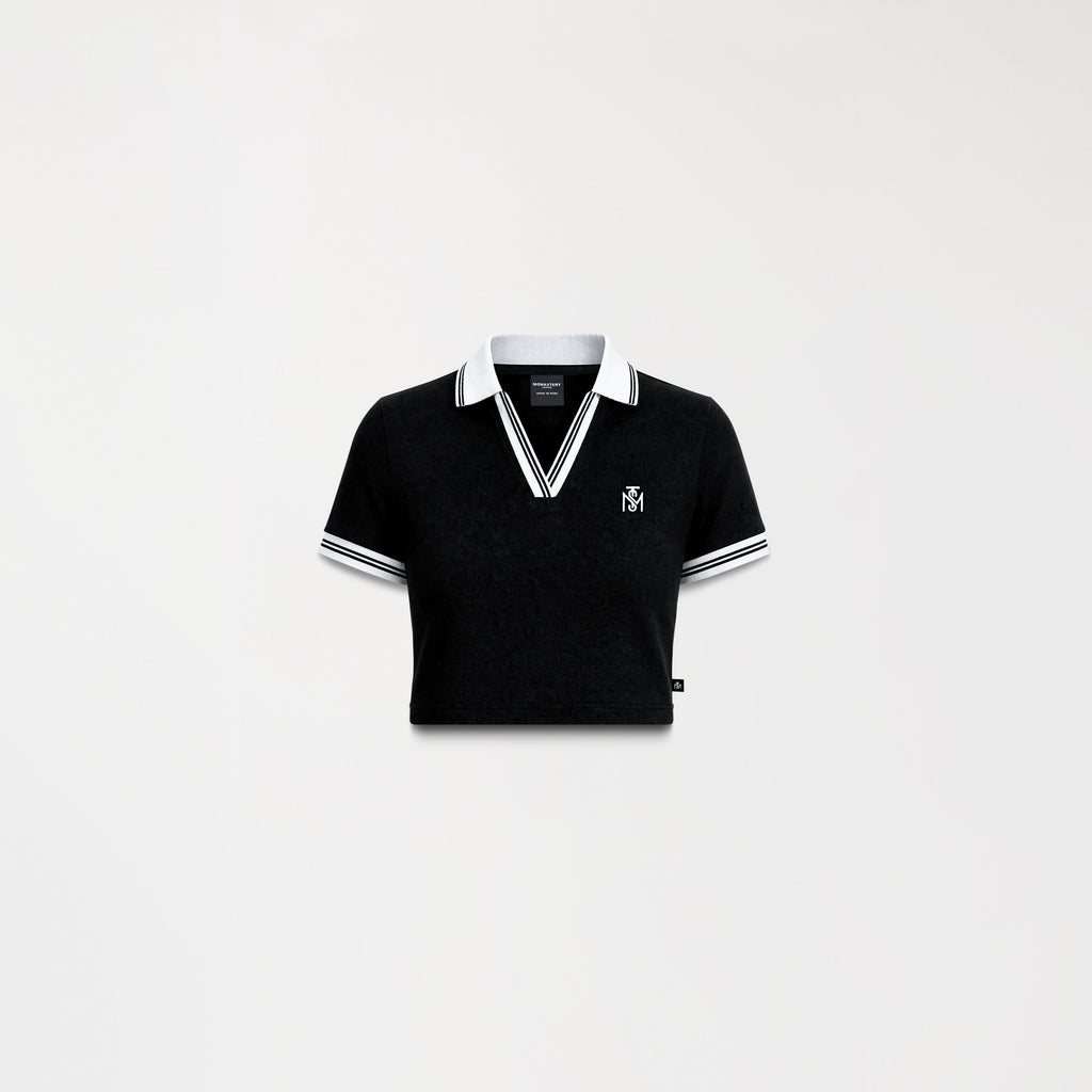 ELENTH CROP TOP WOMEN BLACK