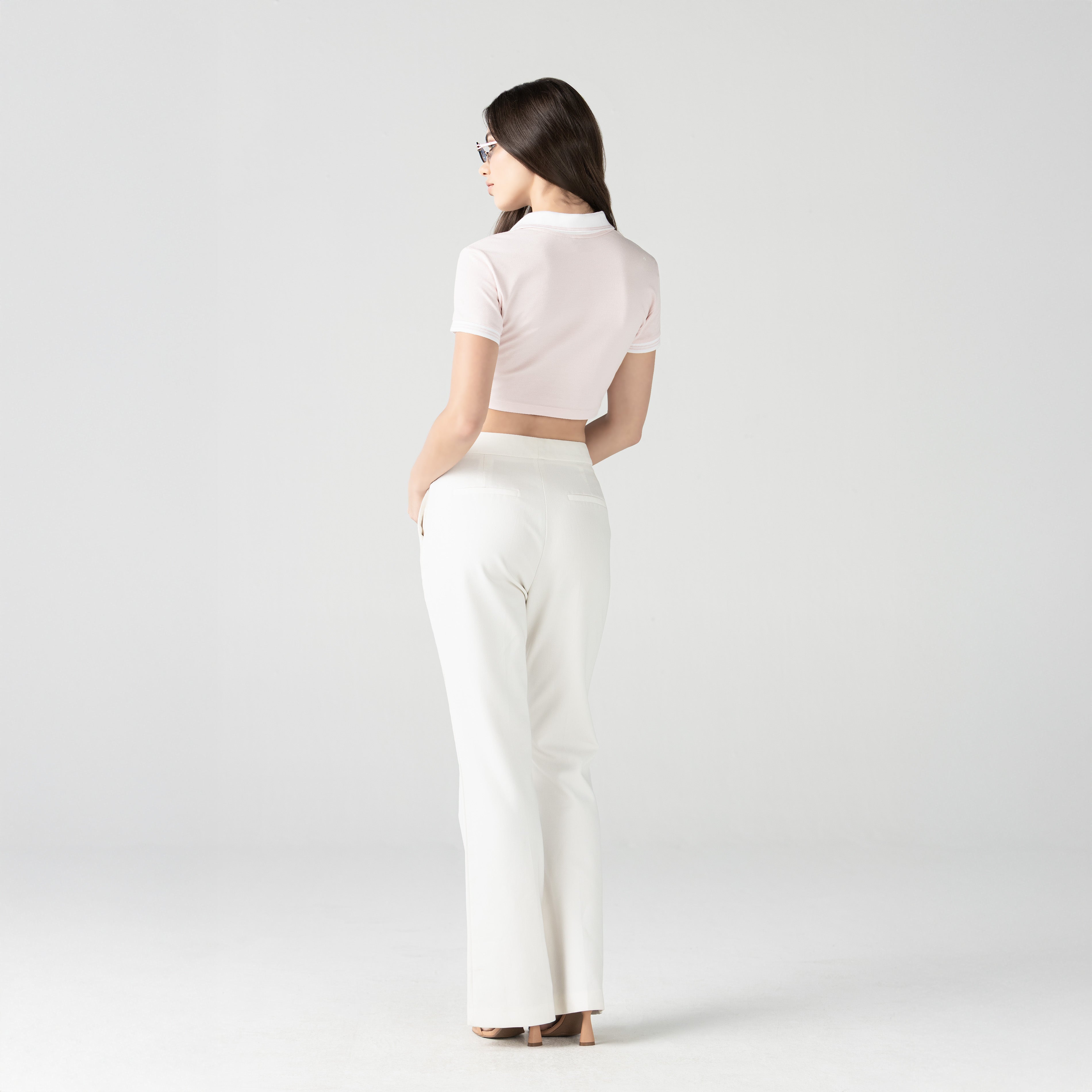 ELENTH CROP TOP WOMEN PALE LILAC
