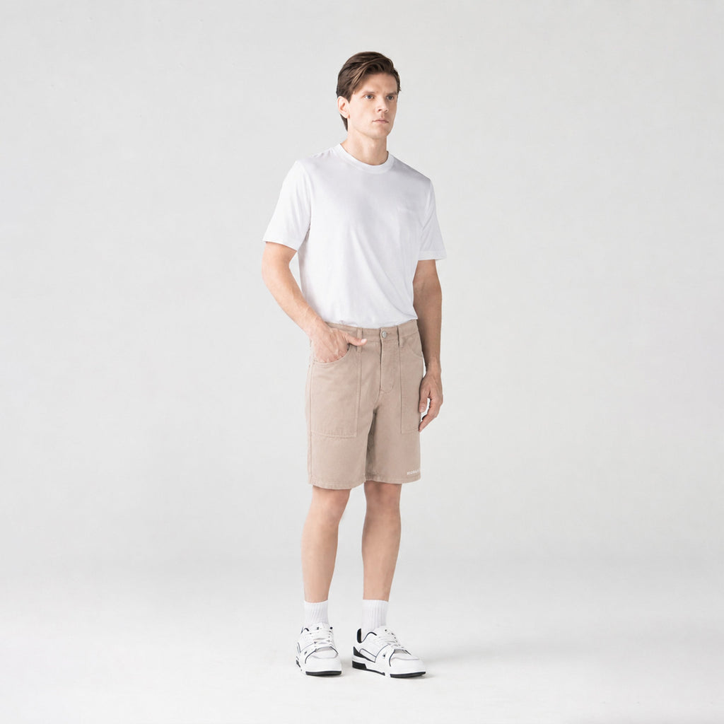 EXCELSUS DENIM SHORT MEN SIMPLY TAUPE