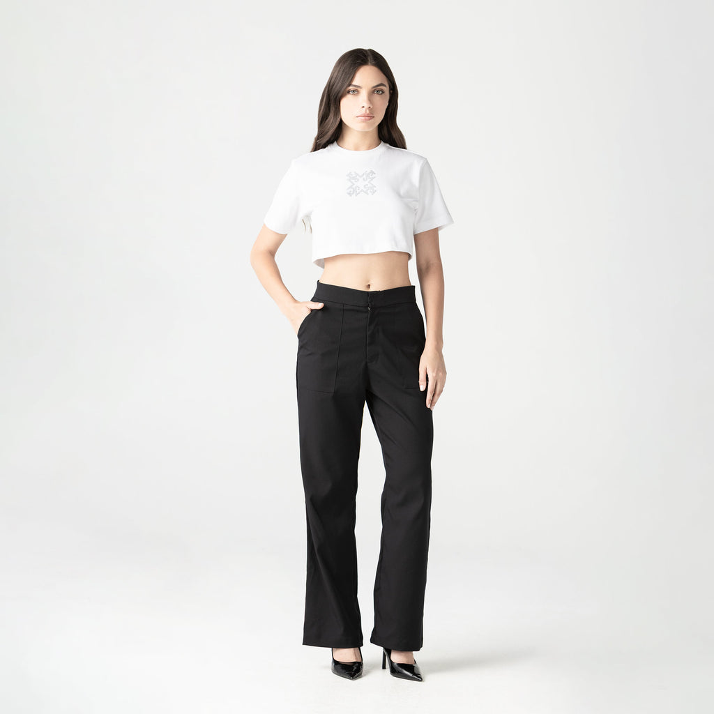 FIDDA CROP TOP WOMEN WHITE