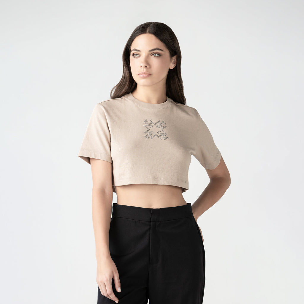 FIDDA CROP TOP WOMEN SIMPLY TAUPE