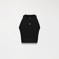 FAIRY KNITTED CROP TOP WOMEN BLACK
