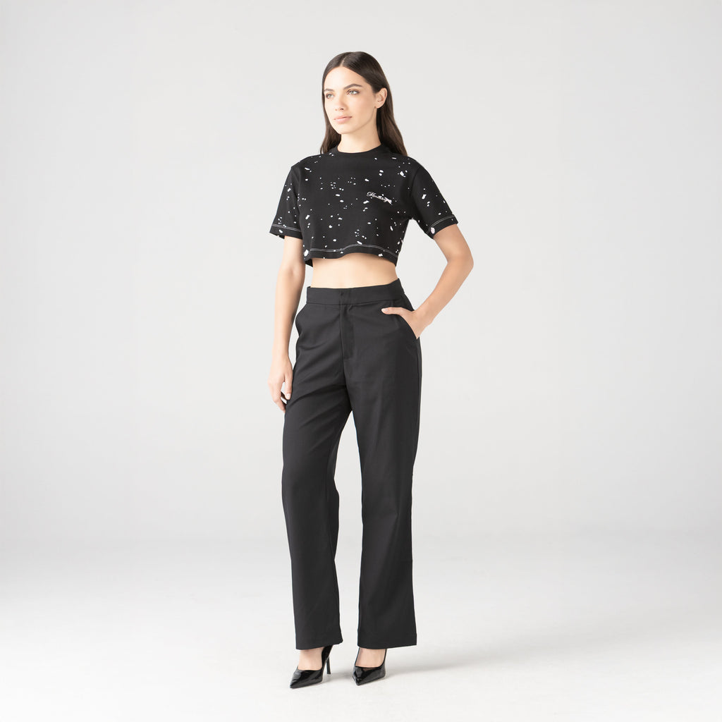 GENGIS CROP TOP WOMEN BLACK