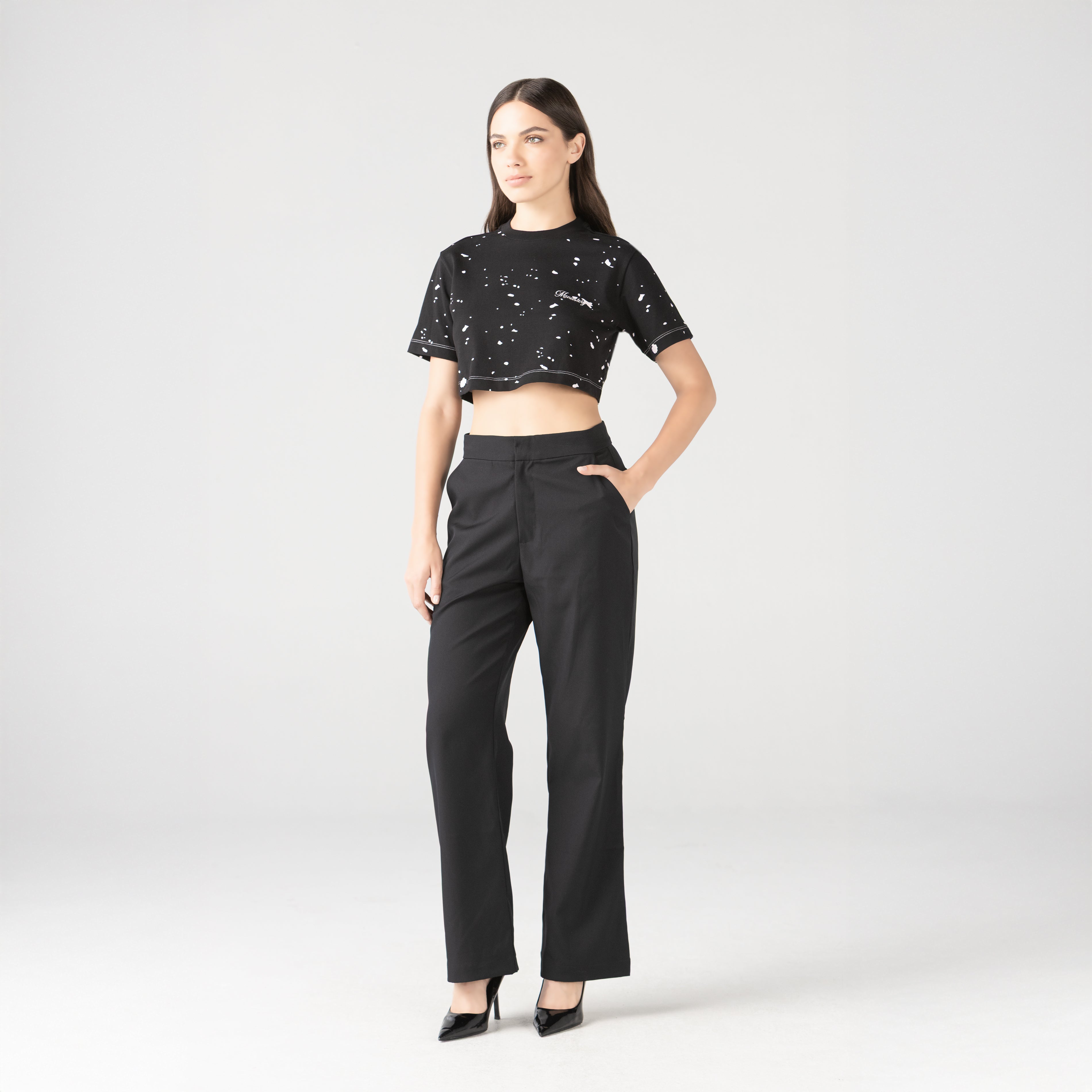 GENGIS CROP TOP WOMEN BLACK