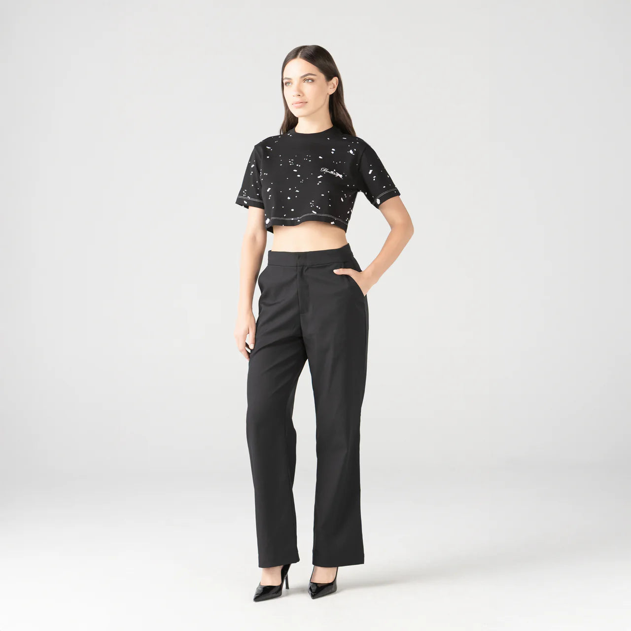 GENGIS CROP TOP WOMEN BLACK