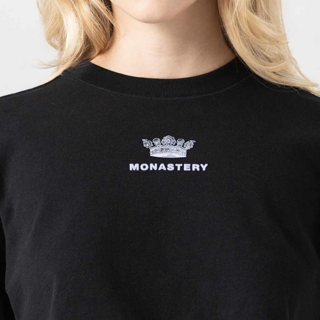 APHRA CROP TOP WOMEN BLACK METEORITE L/G