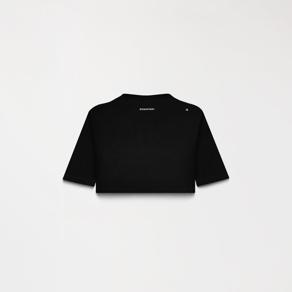 APHRA CROP TOP WOMEN BLACK METEORITE L/G
