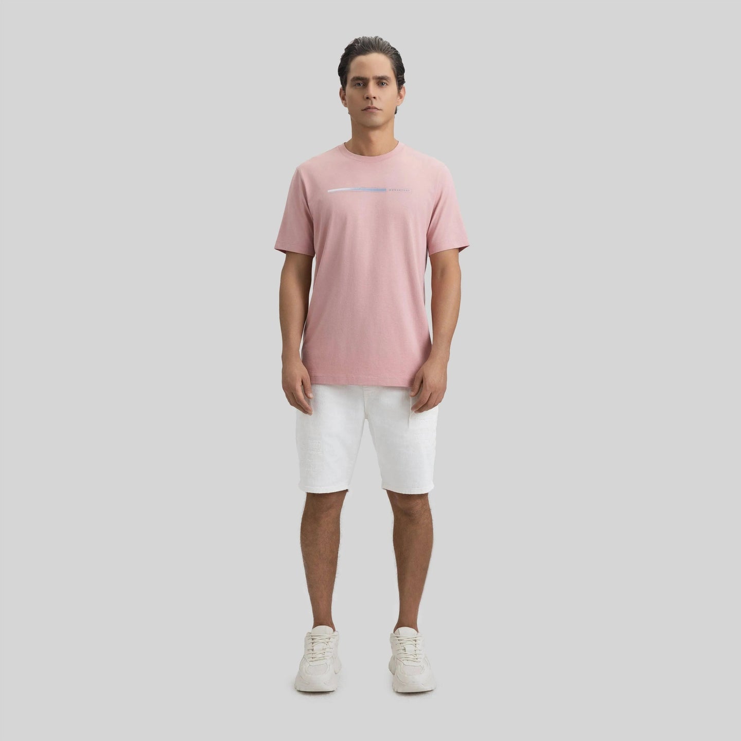 AYRTON T-SHIRT MEN REGULAR BRIDAL ROSE