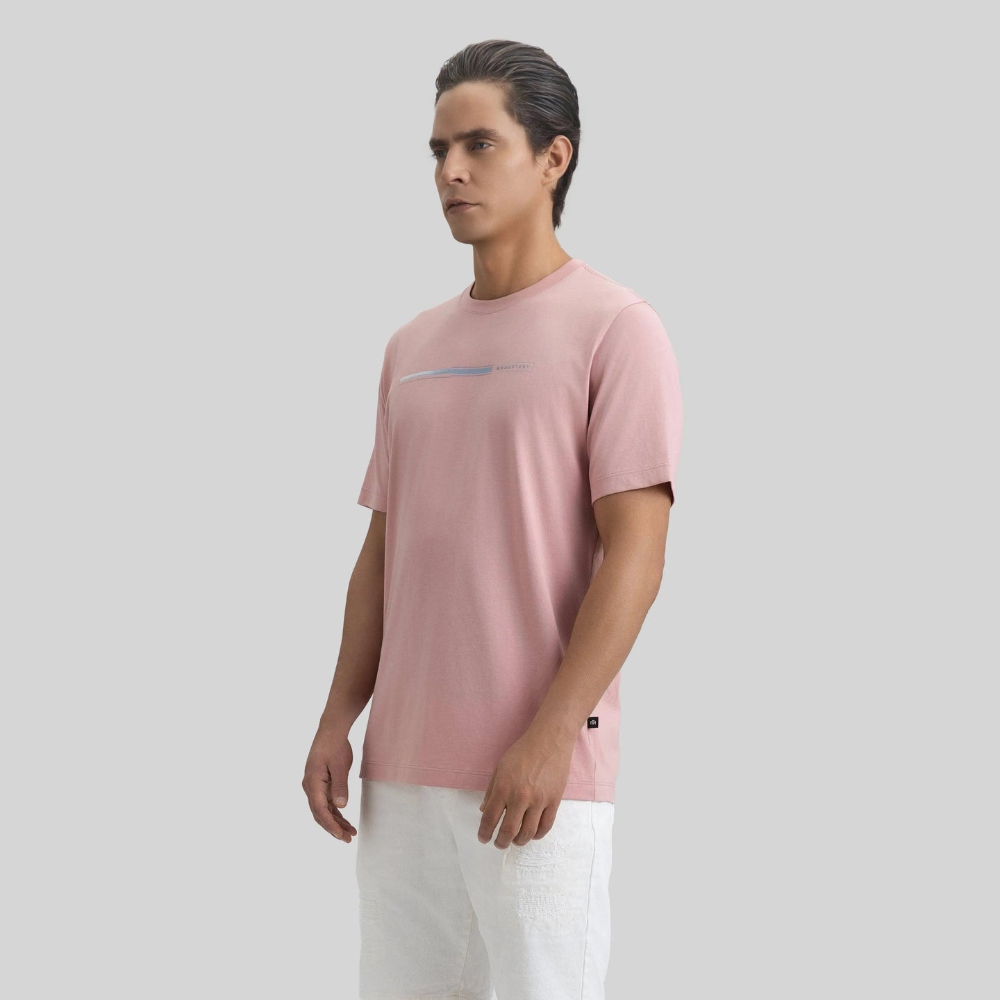 AYRTON T-SHIRT MEN REGULAR BRIDAL ROSE