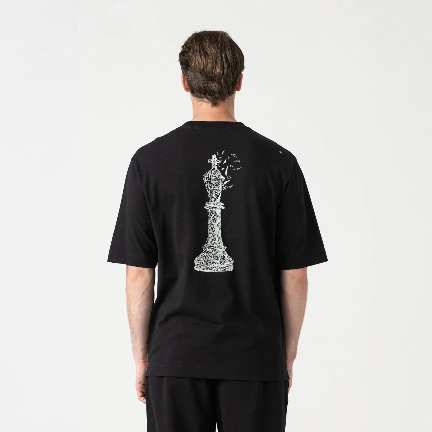 CARLIER T-SHIRT OVERSIZED MEN BLACK