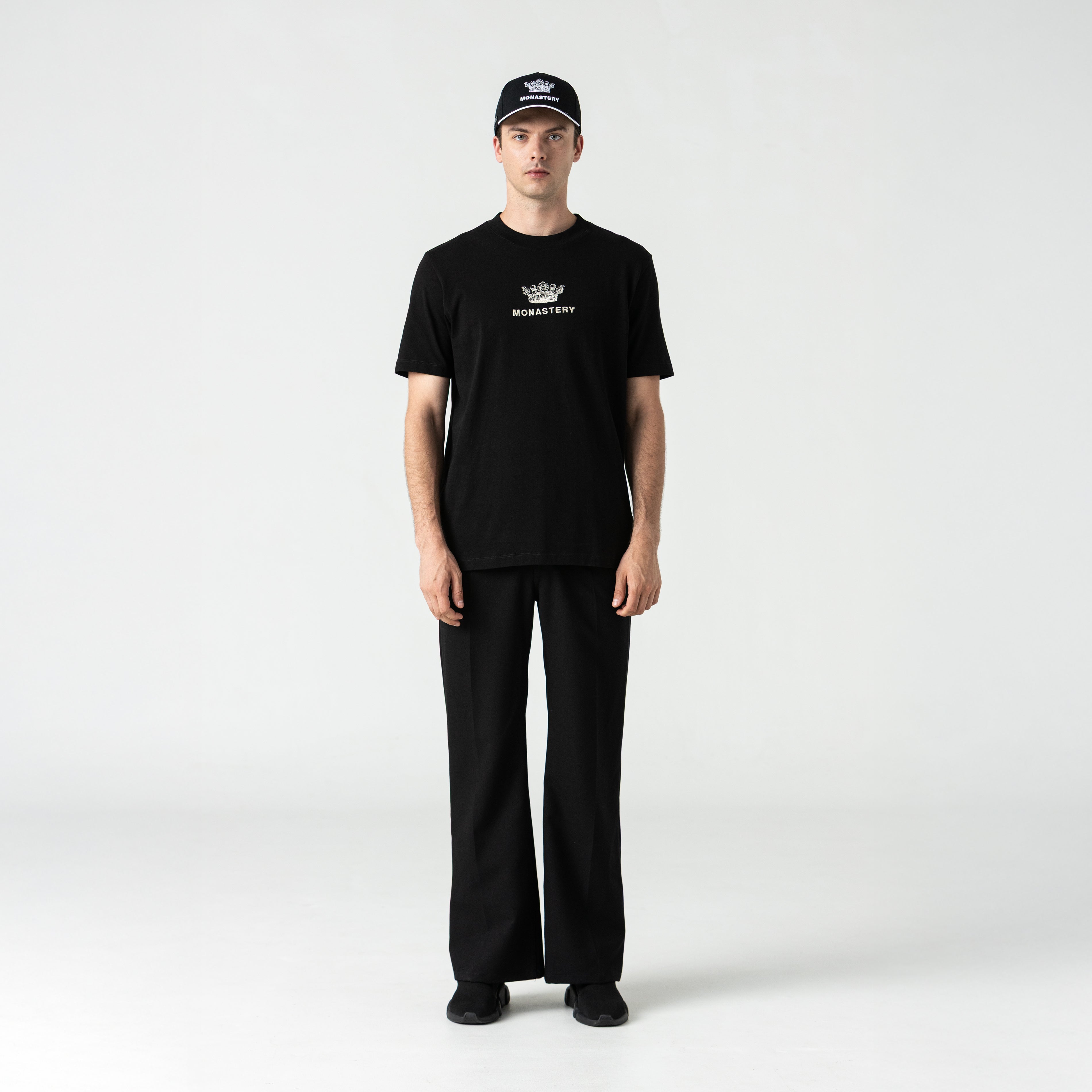 CROWN T-SHIRT MEN BLACK