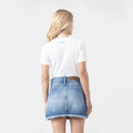 FLORA SKIRT WOMEN BLUE DENIM