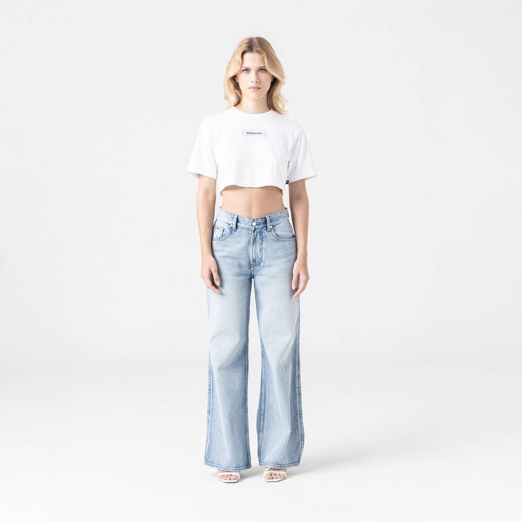 KISWA CROP TOP WOMEN LUCENT WHITE L/G