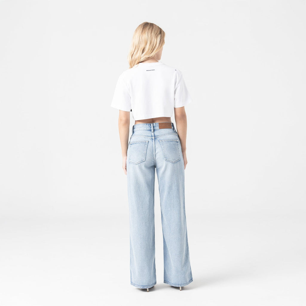 KISWA CROP TOP WOMEN LUCENT WHITE L/G