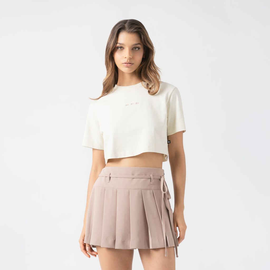 MED CROP TOP WOMEN WHITE