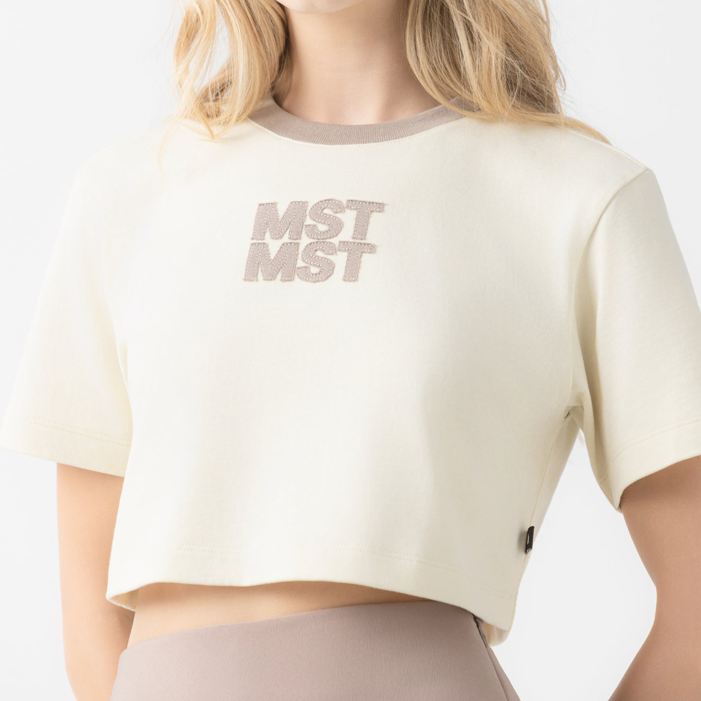 MED CROP TOP WOMEN WHITE ASPARAGUS