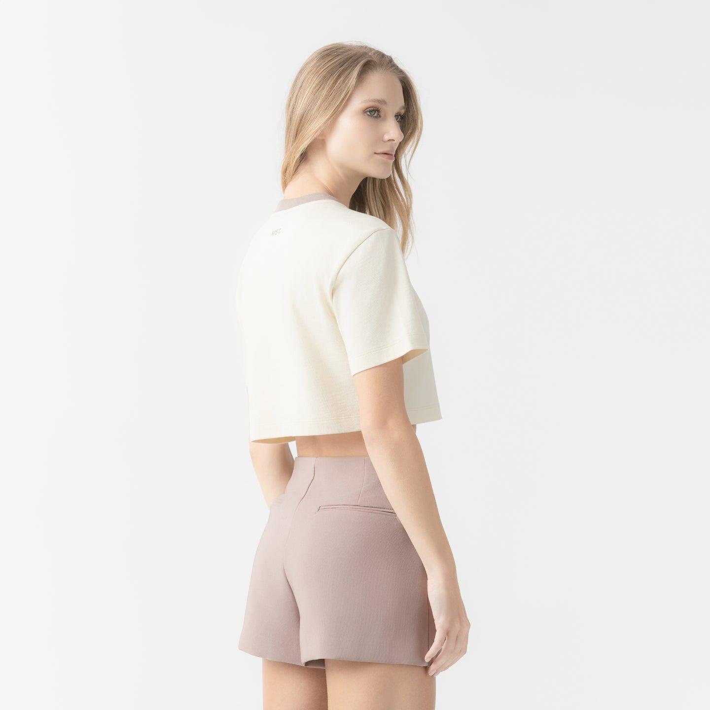 MED CROP TOP WOMEN WHITE ASPARAGUS